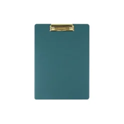 Gold Metal Vegan Leather Clipboard