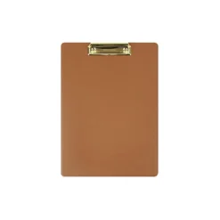 Gold Metal Vegan Leather Clipboard