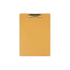 Gold Metal Vegan Leather Clipboard