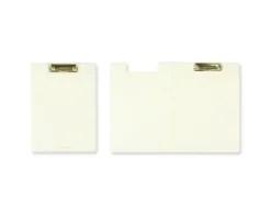 Gold Metal Vegan Leather Folding Clipboard
