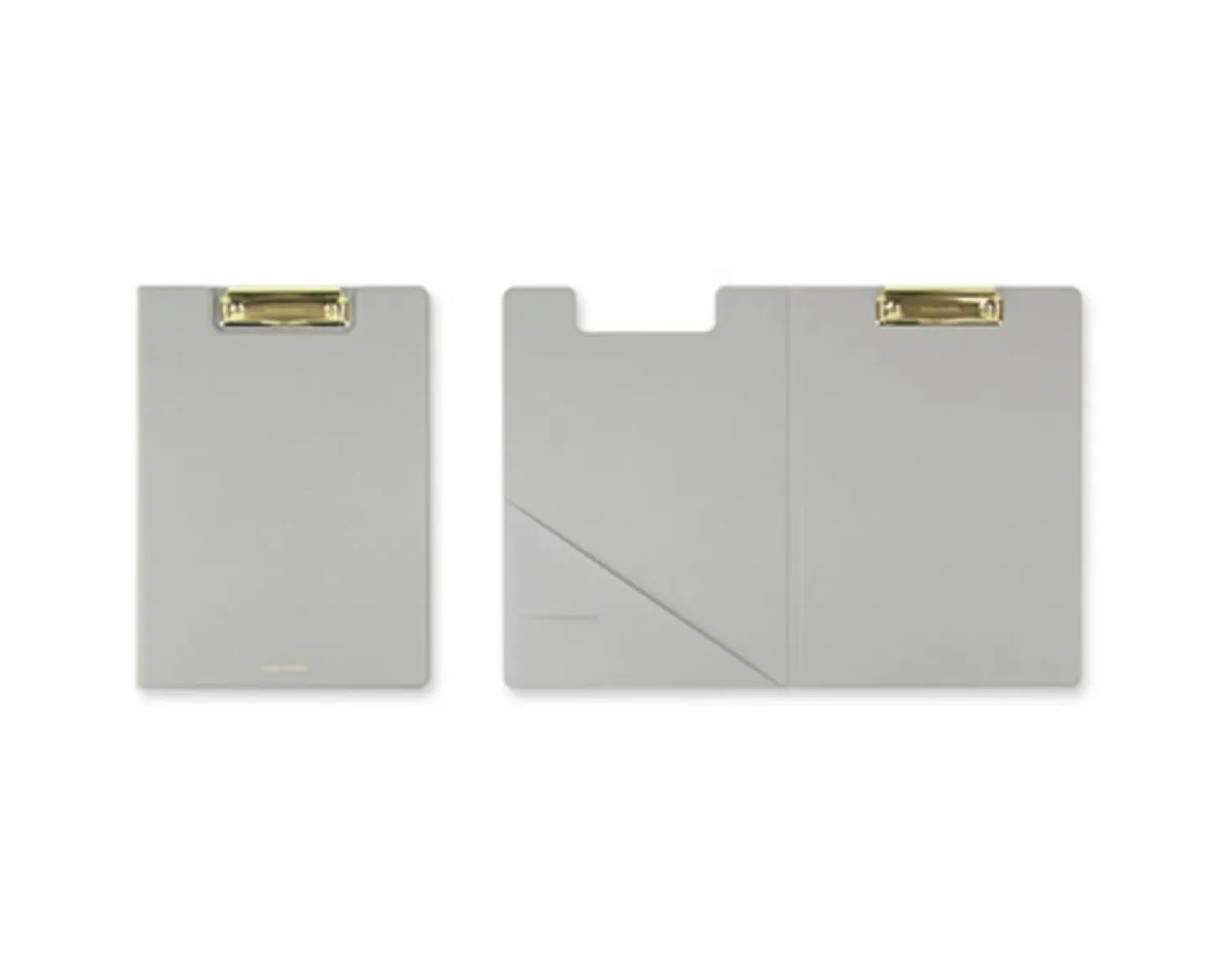 Gold Metal Vegan Leather Folding Clipboard