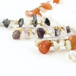Gold Pebble French Barrette v19