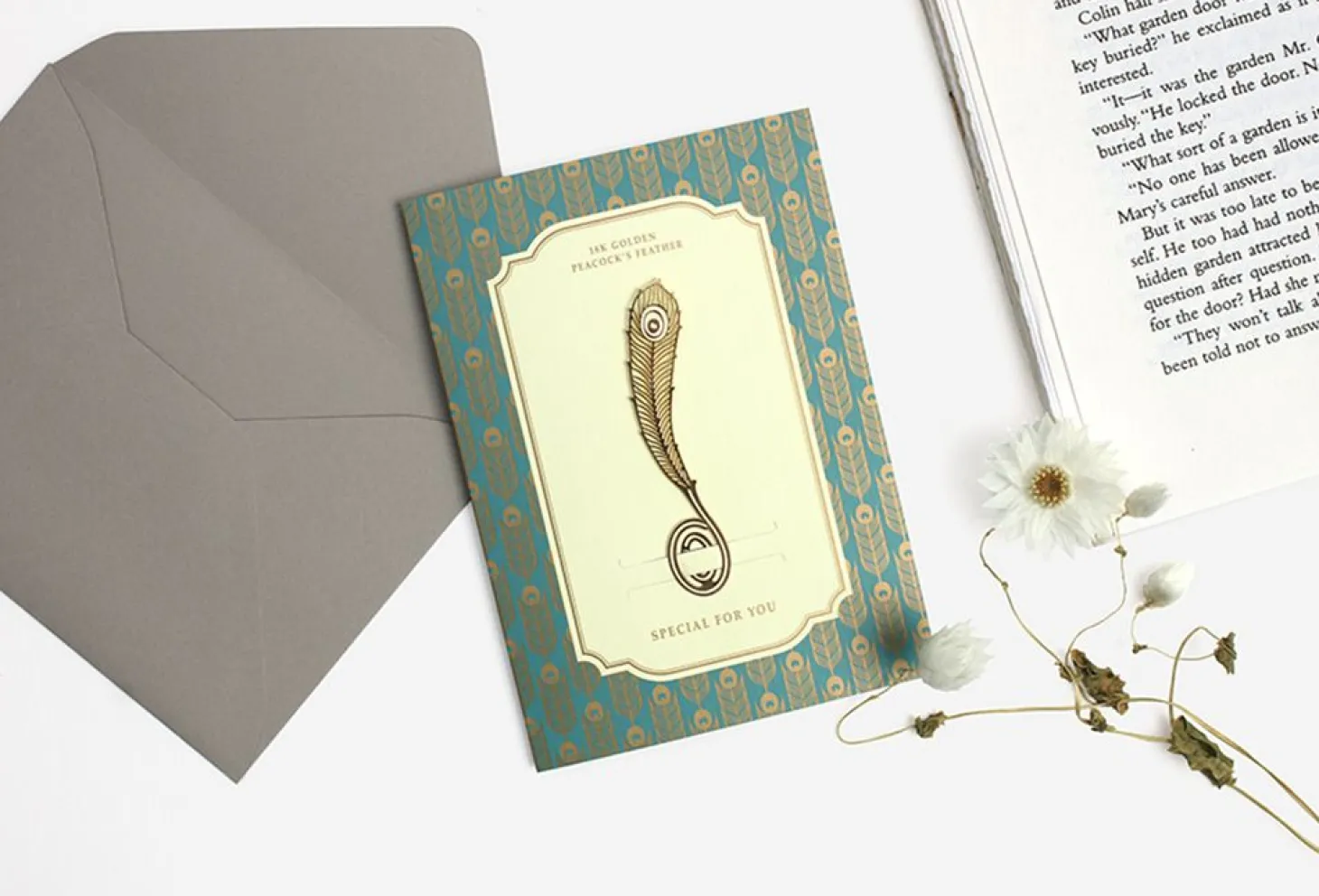 Gold Plated Bookmark Card