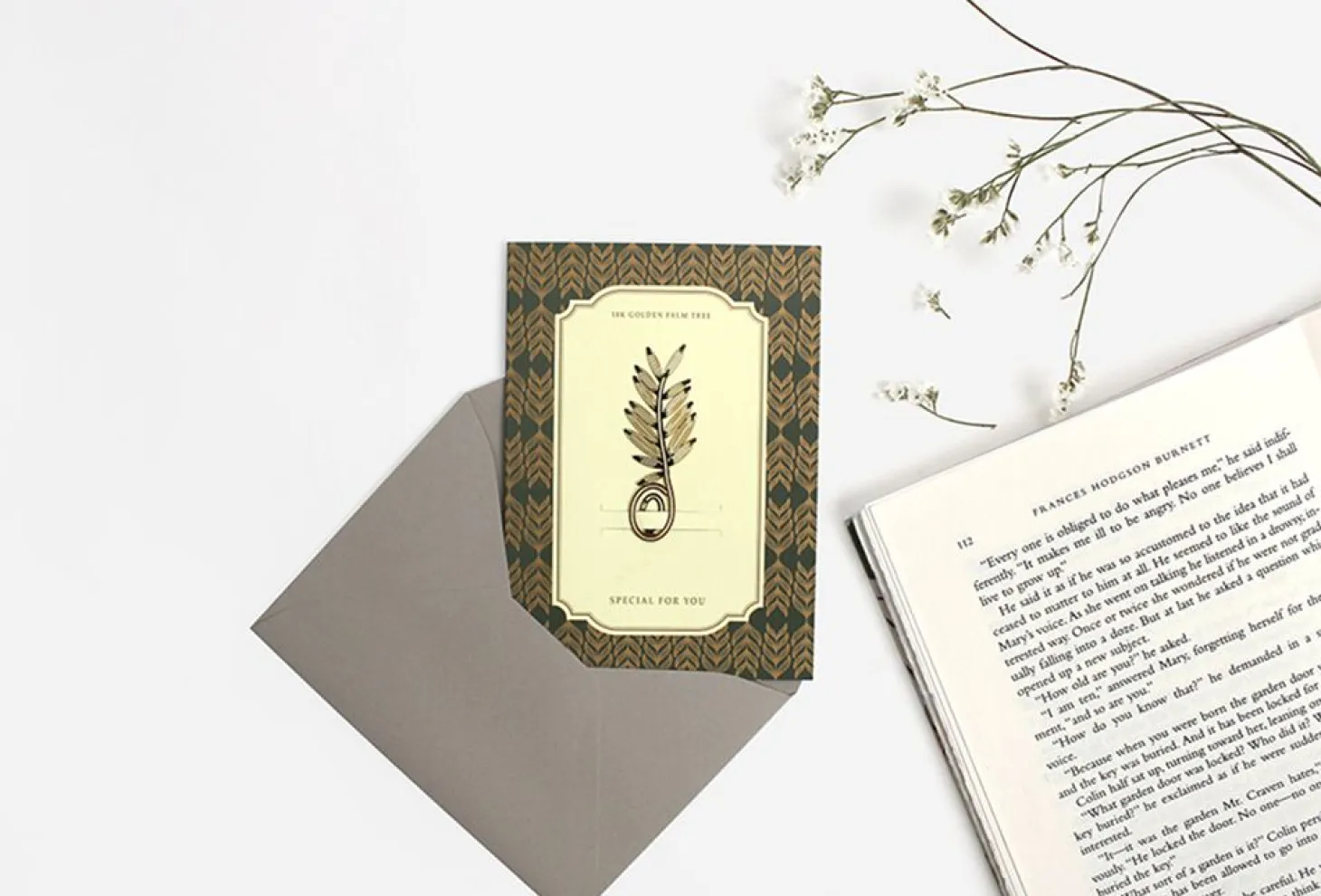 Gold Plated Bookmark Card
