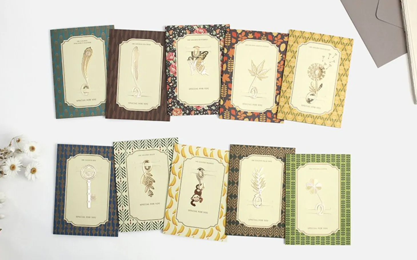 Gold Plated Bookmark Card