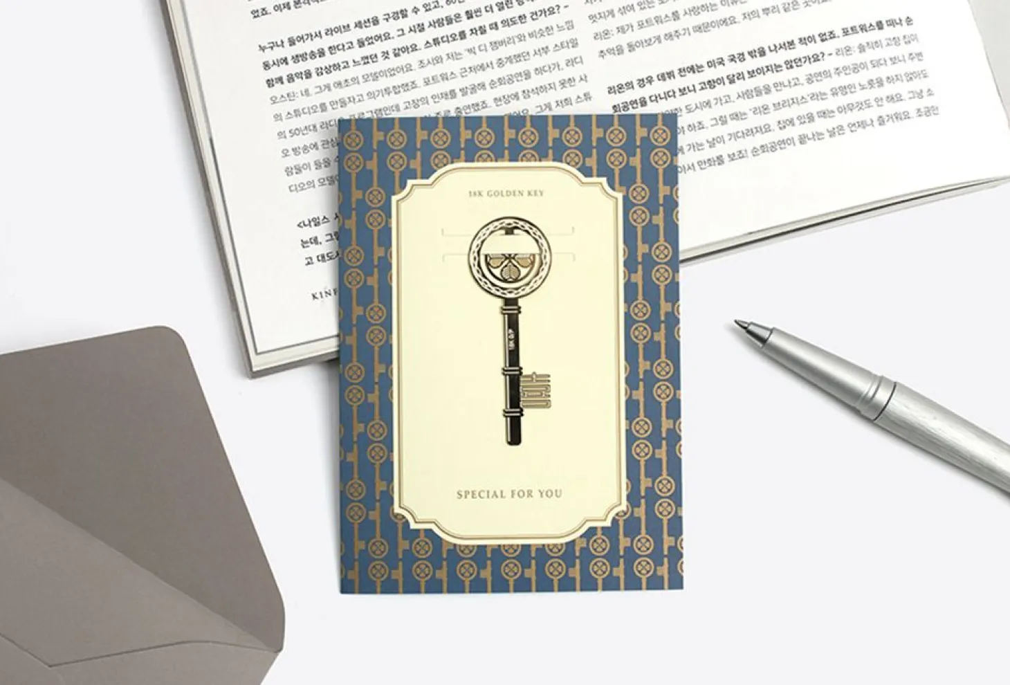 Gold Plated Bookmark Card