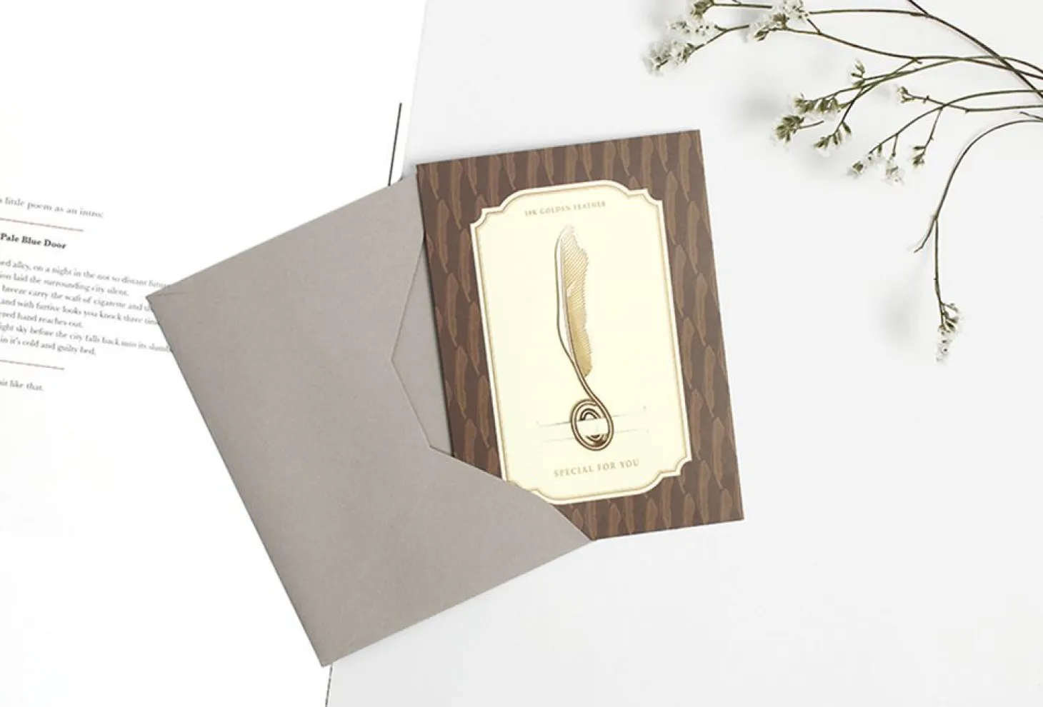 Gold Plated Bookmark Card