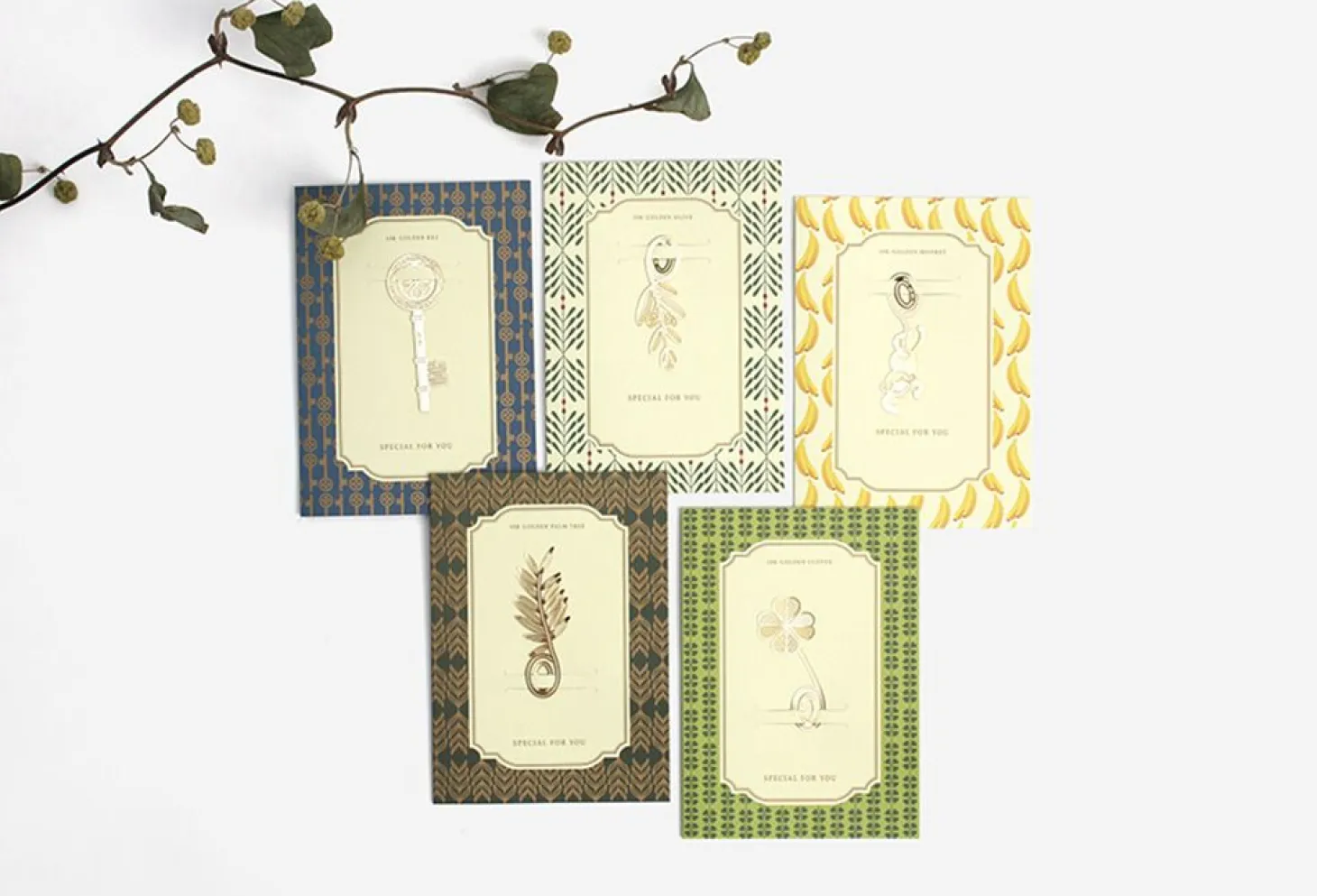 Gold Plated Bookmark Card