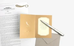 Gold Plated Bookmark Card