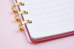 Gold 6 Ring A5 Vegan Leather Cover