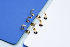 Gold 6 Ring A5 Vegan Leather Cover