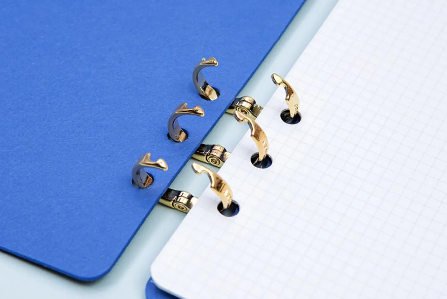 Gold 6 Ring A5 Vegan Leather Cover