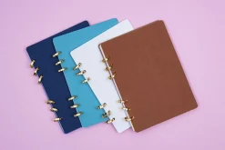 Gold 6 Ring A5 Vegan Leather Cover
