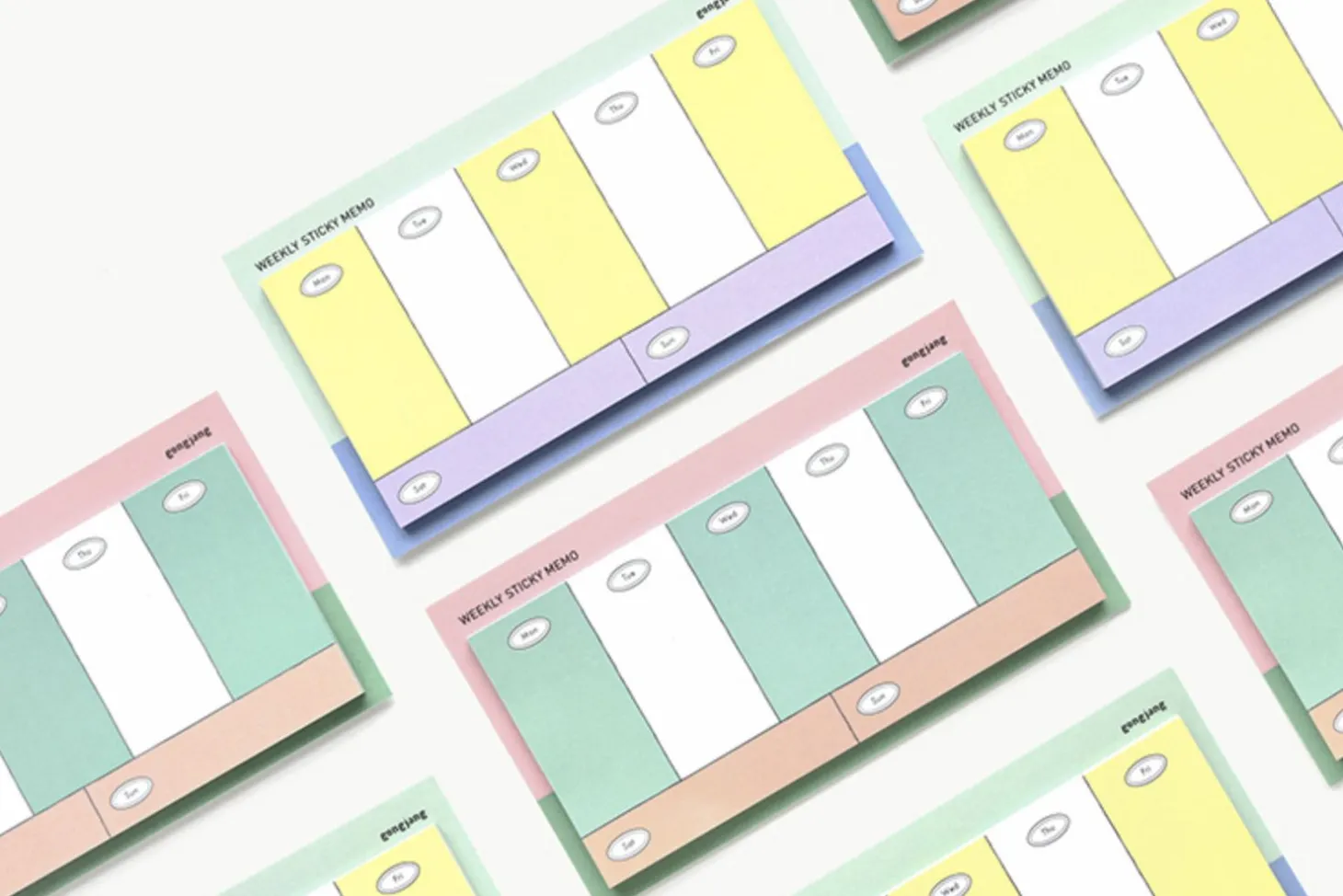 Gonjang Weekly Schedule Sticky Note
