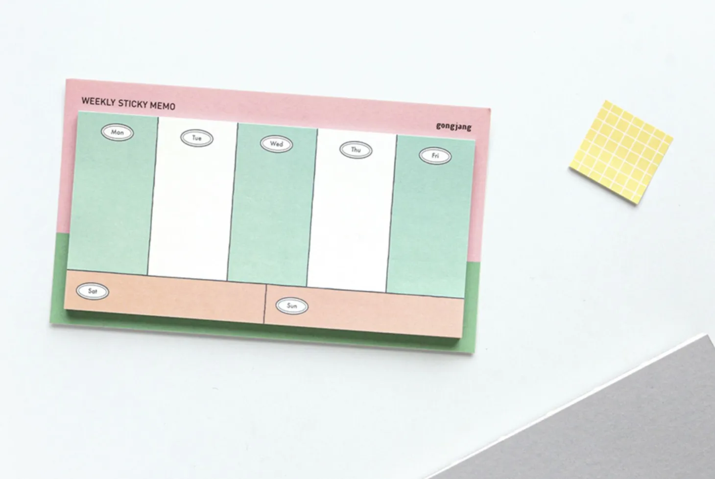 Gonjang Weekly Schedule Sticky Note