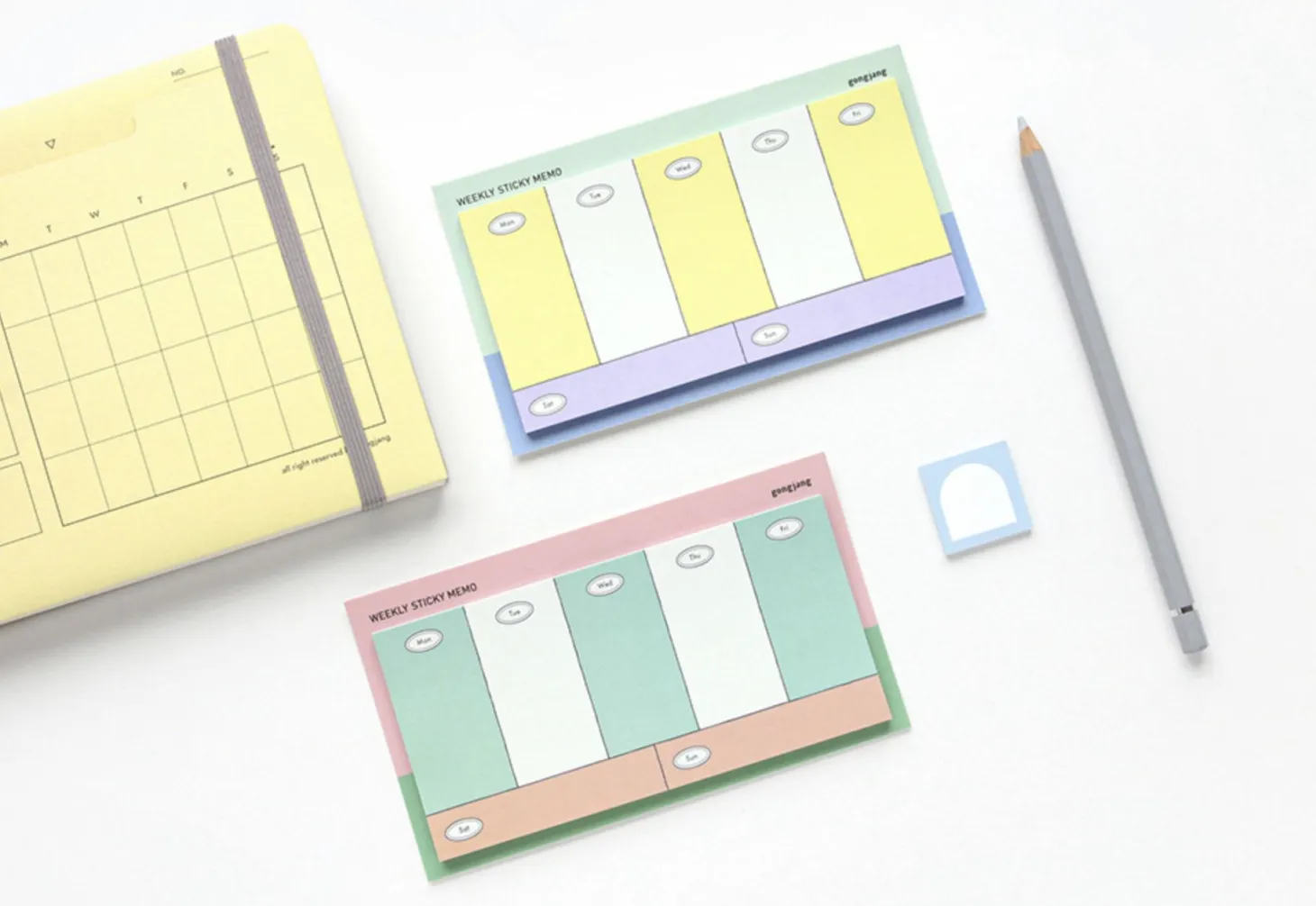 Gonjang Weekly Schedule Sticky Note