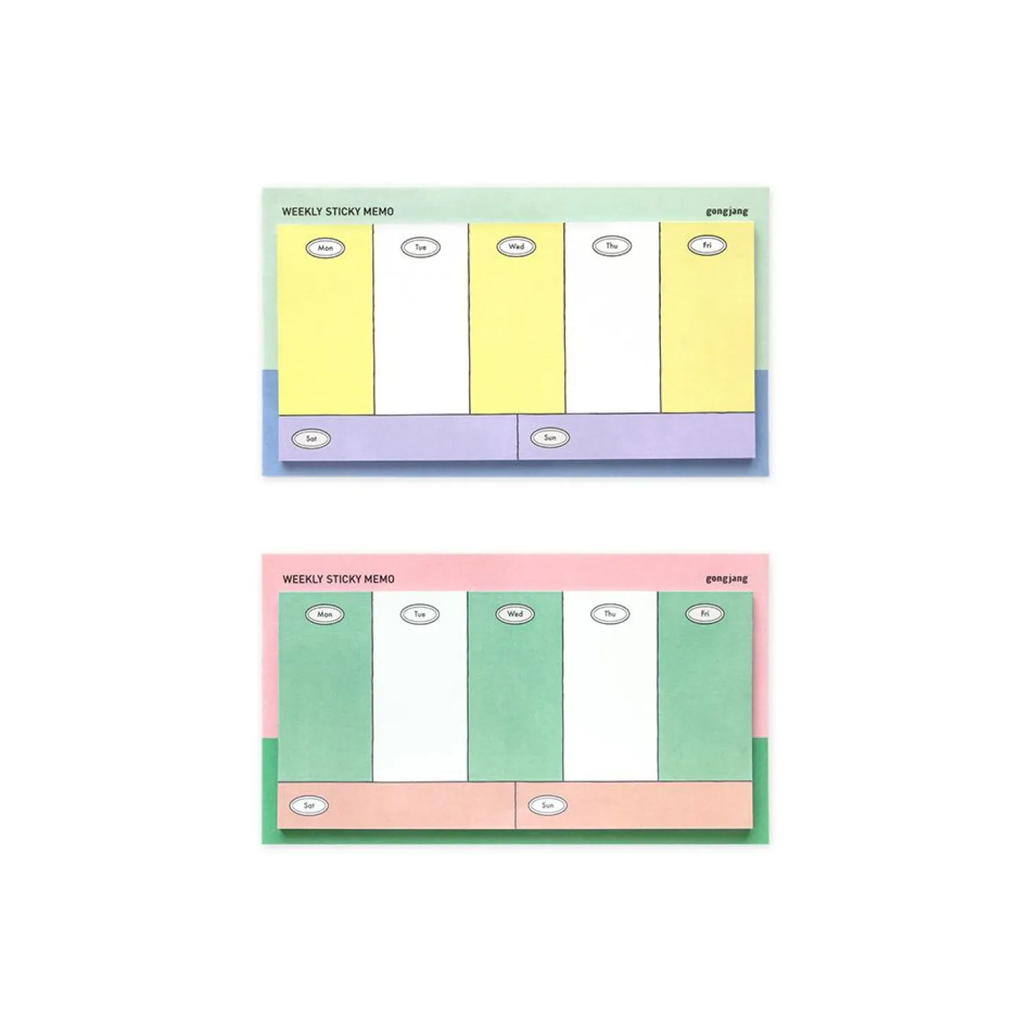 Gonjang Weekly Schedule Sticky Note