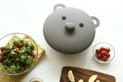 Gray Bear Silicone Pot Lid