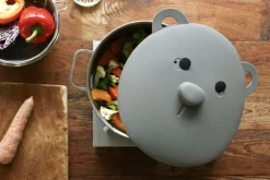 Gray Bear Silicone Pot Lid