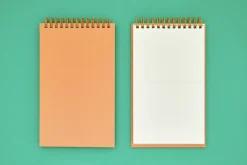 Gray Grid Spiral Notebook