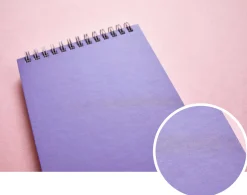 Gray Grid Spiral Notebook