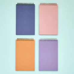 Gray Grid Spiral Notebook