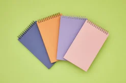 Gray Grid Spiral Notebook