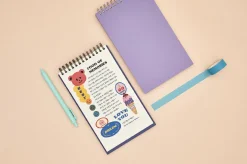 Gray Grid Spiral Notebook