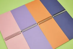 Gray Grid Spiral Notebook
