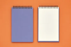Gray Grid Spiral Notebook