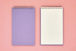 Gray Grid Spiral Notebook