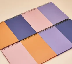 Gray Grid Spiral Notebook