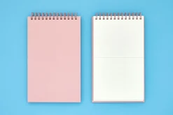 Gray Grid Spiral Notebook