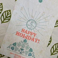 Green Vintage Holiday Envelope