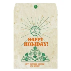 Green Vintage Holiday Envelope