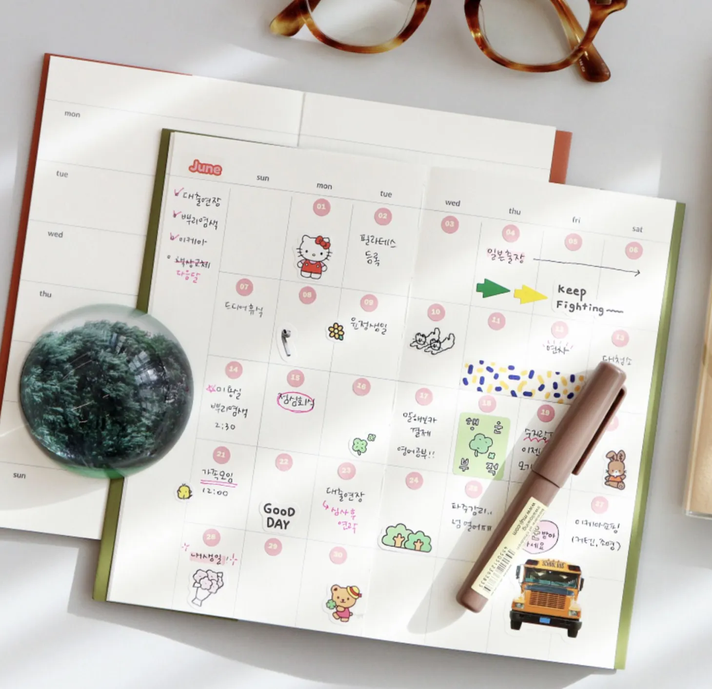 Half a Year Weekly Handy Planner