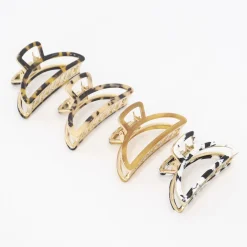 Half Moon Gold Claw Clip v26