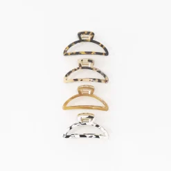 Half Moon Gold Claw Clip v26