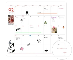 2026 Handi Cat Monthly Planner