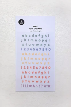 Handwriting #3 Alphabet Deco Sticker