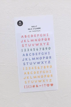 Handwriting #4 Alphabet Deco Sticker