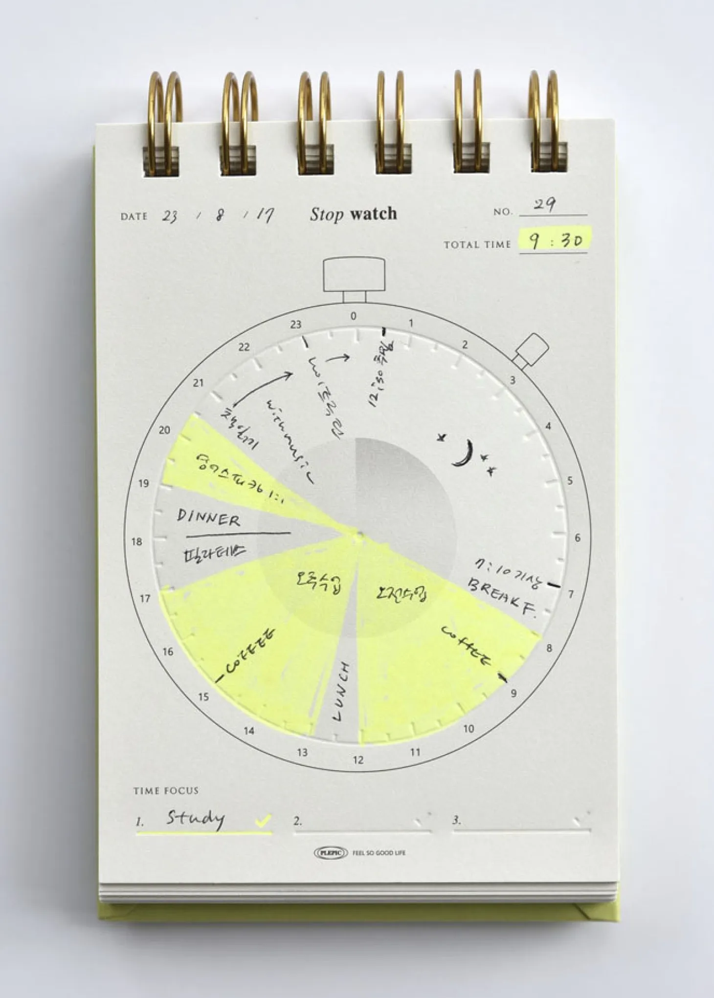 Handy Press Check Time Planner