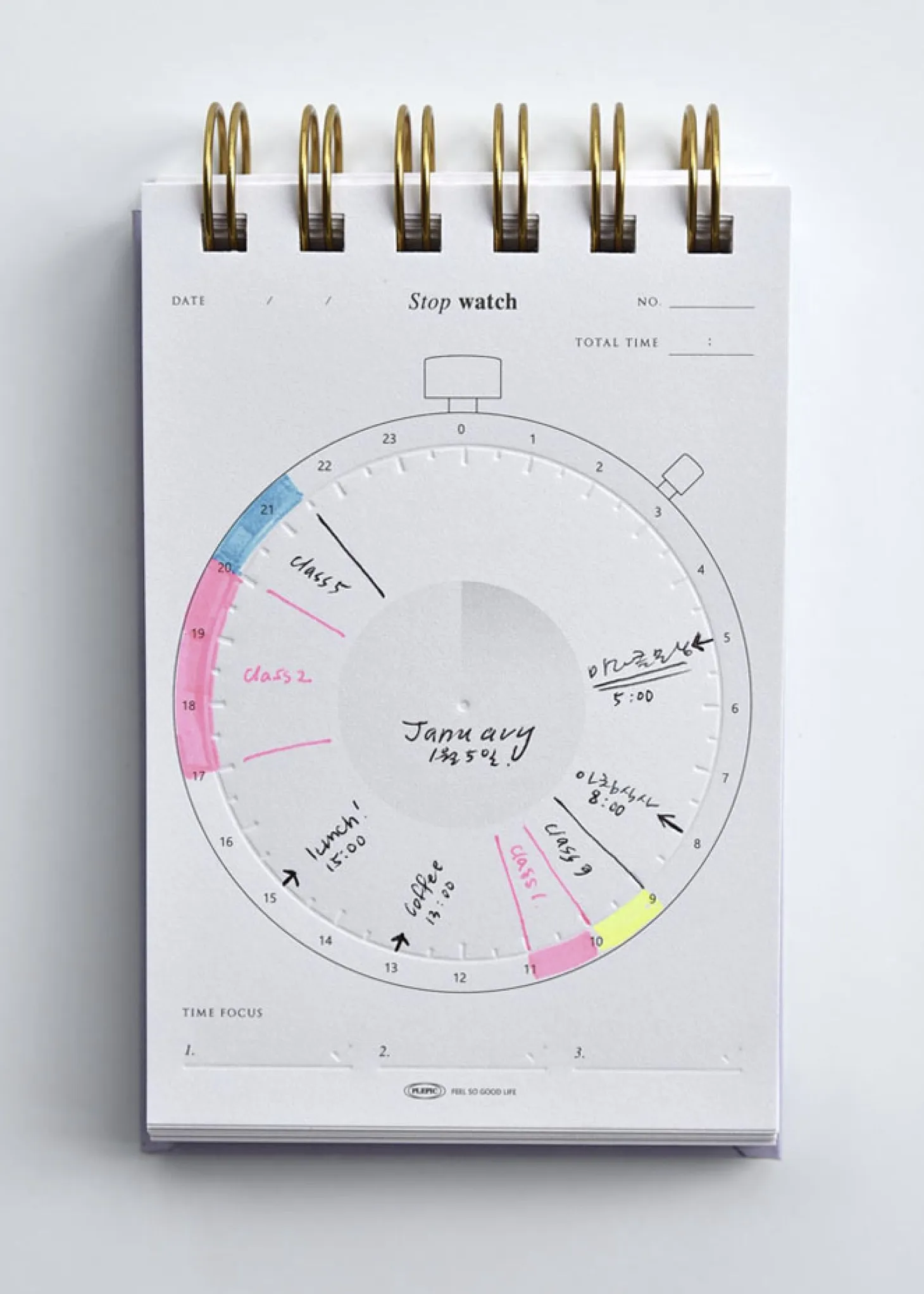 Handy Press Check Time Planner