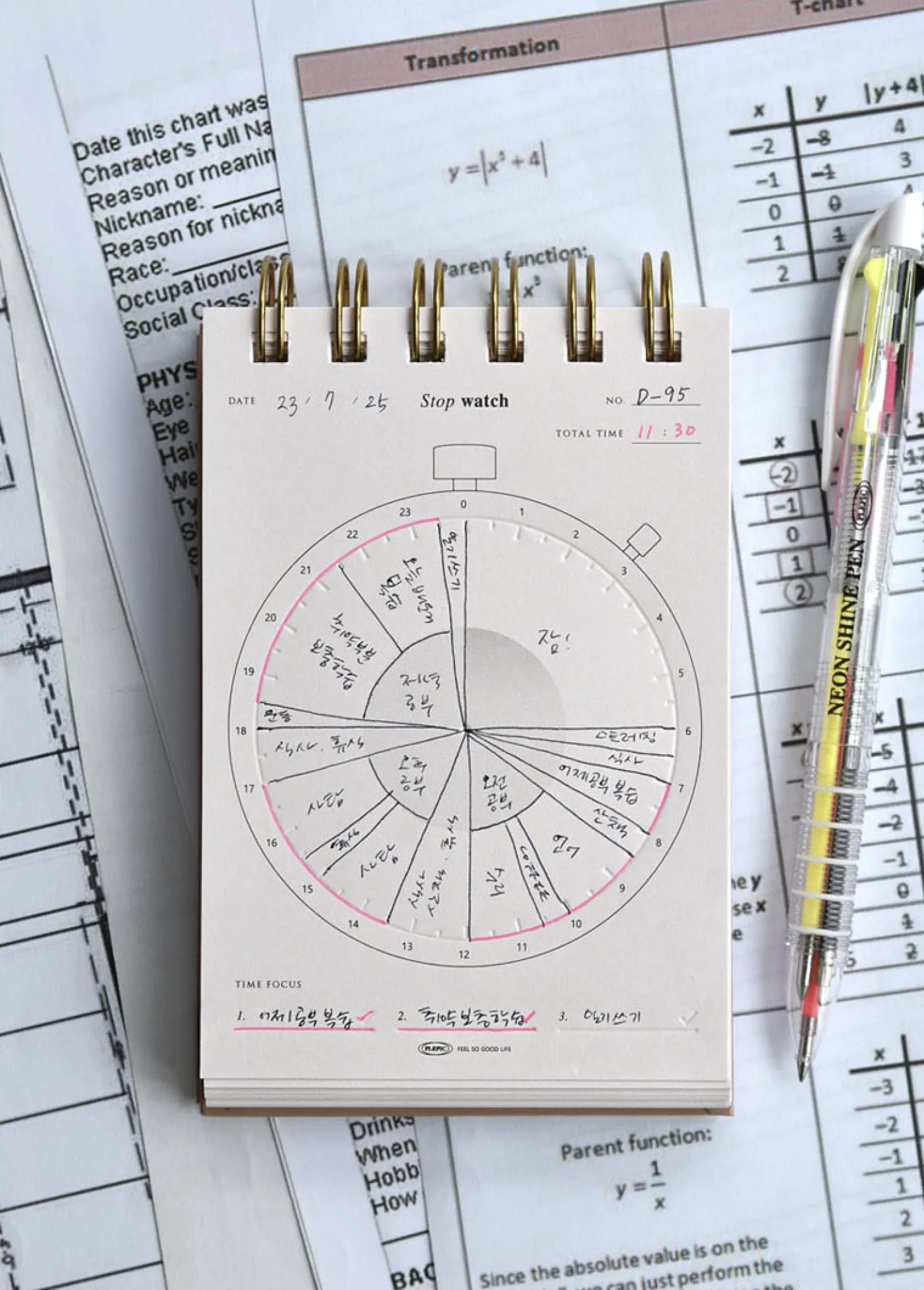Handy Press Check Time Planner
