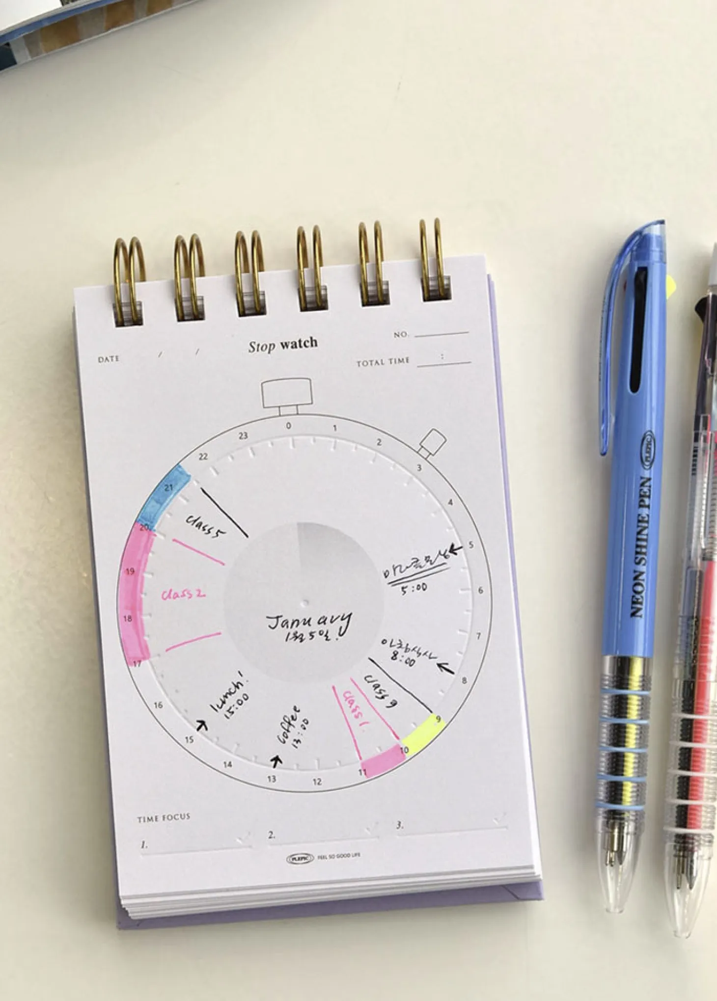 Handy Press Check Time Planner