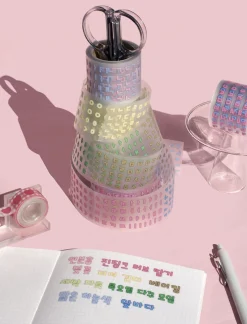 Hangul Alphabet Kiss Cut Sticker Tape