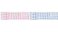 Hangul Alphabet Kiss Cut Sticker Tape