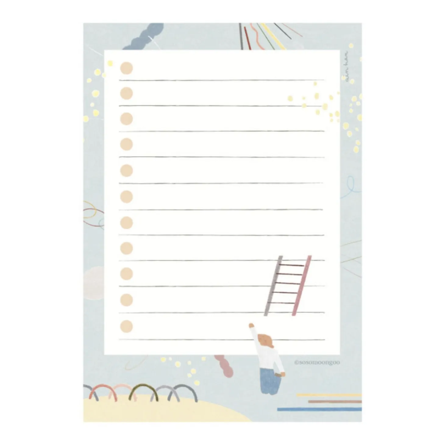 Happy Hobby Checklist Memo Pad
