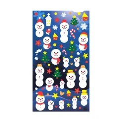 Happy Snowman Puffy Sticker