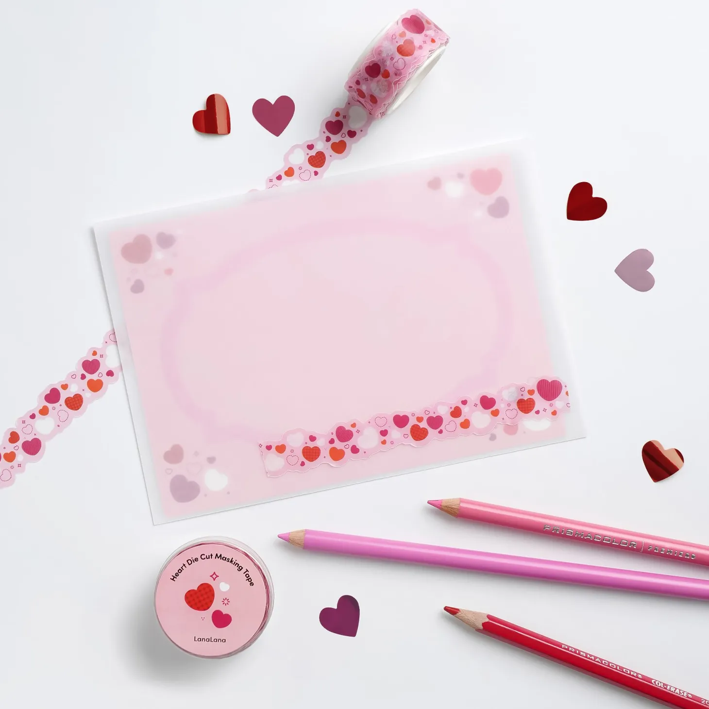 Heart Die Cut Masking Tape